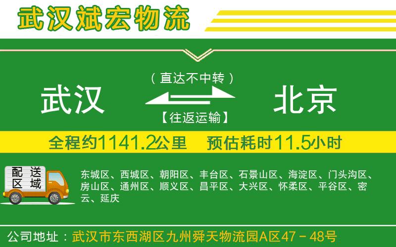 武漢到北京貨運(yùn)公司