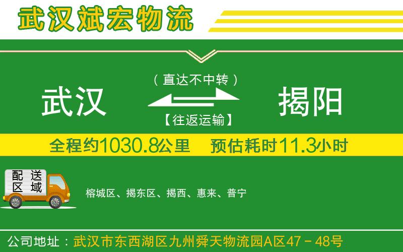 武漢到揭陽物流公司