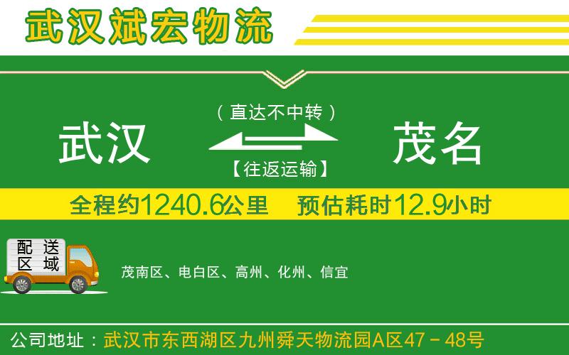 武漢到茂名貨運公司