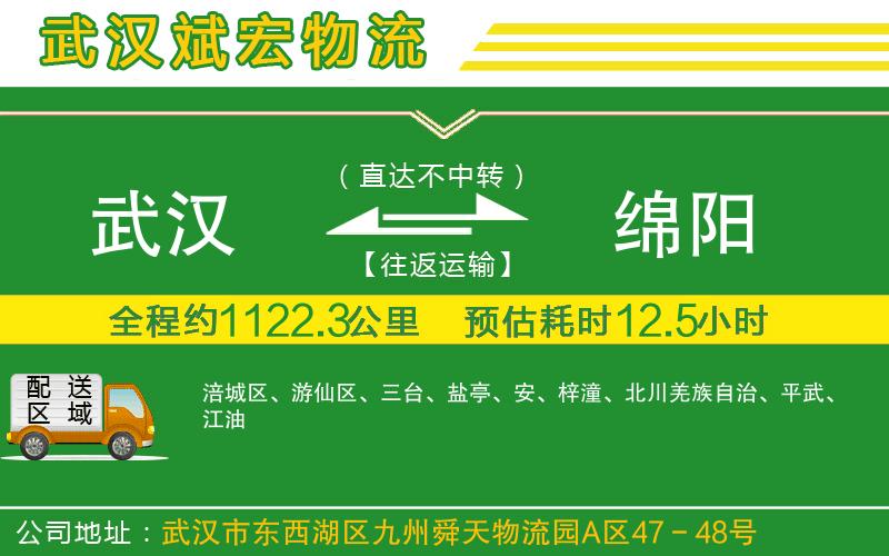 武漢到綿陽物流公司