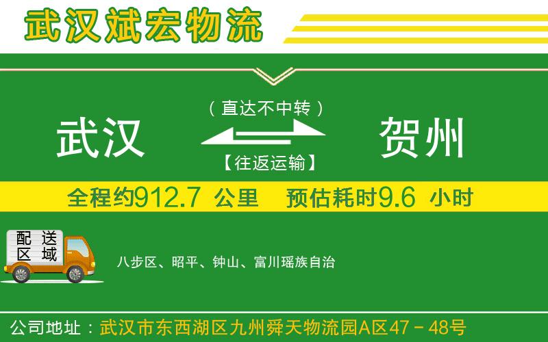 武漢到賀州物流公司