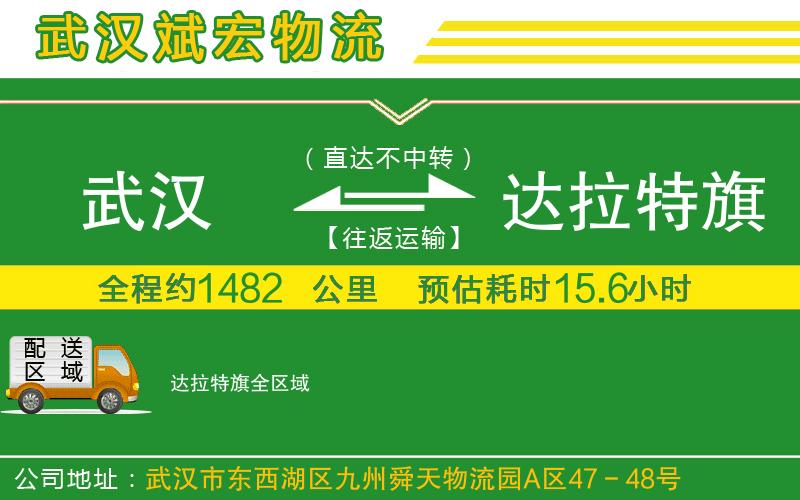 武漢到達拉特旗貨運專線