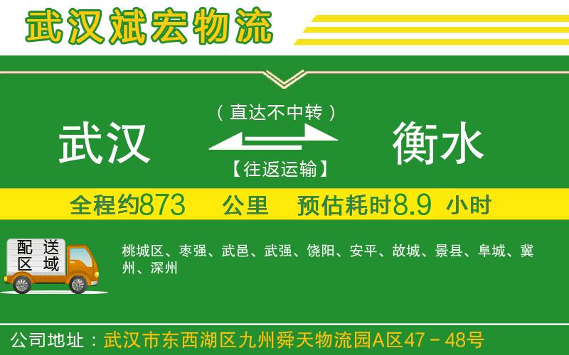 武漢到衡水物流專線