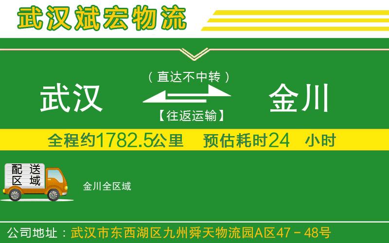 武漢到金川物流專線