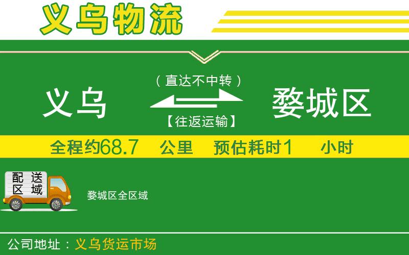 義烏到婺城區(qū)物流公司