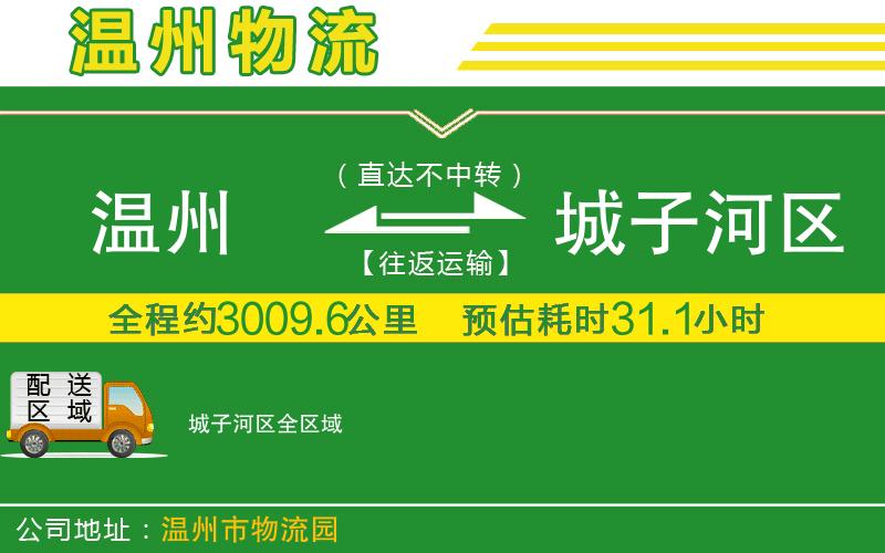 溫州到城子河區(qū)物流公司