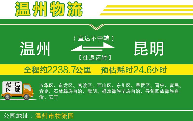 溫州到昆明物流公司