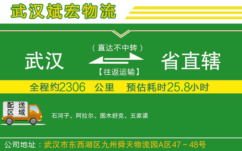 武漢到省直轄貨運專線