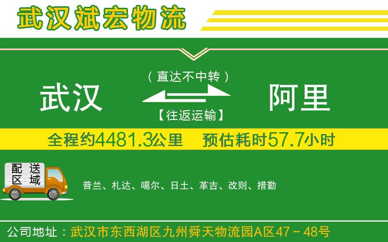 武漢到阿里貨運(yùn)專線