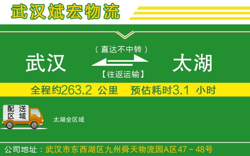 武漢到太湖貨運專線