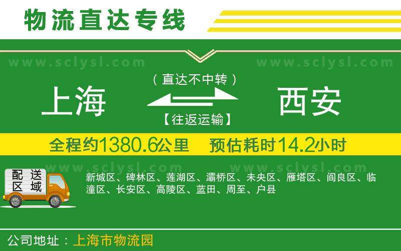 上海到西安物流專線