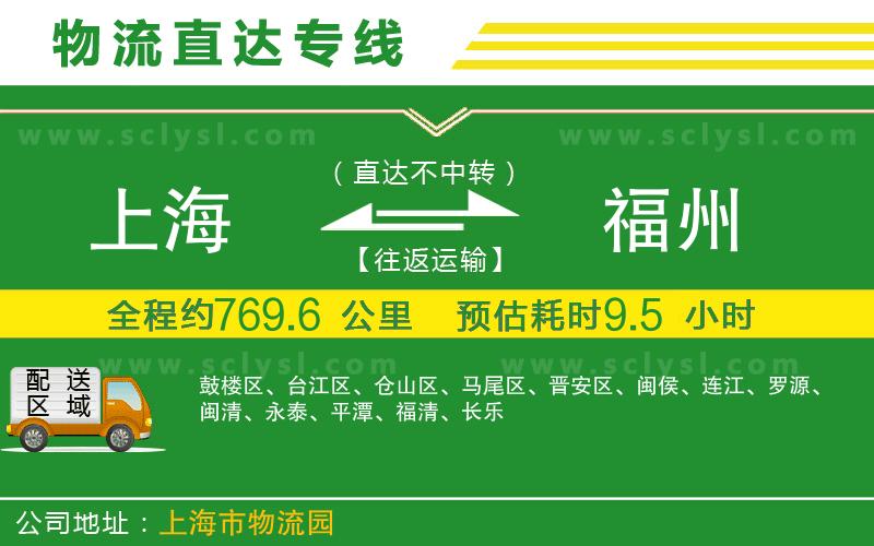 上海到福州物流專線
