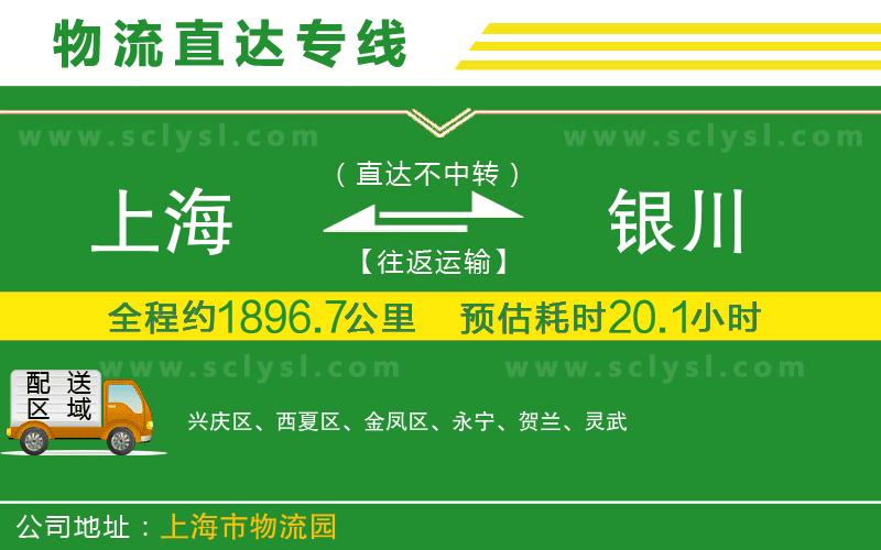 上海到銀川物流專線