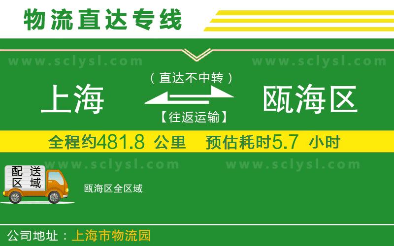 上海到甌海區(qū)物流專線
