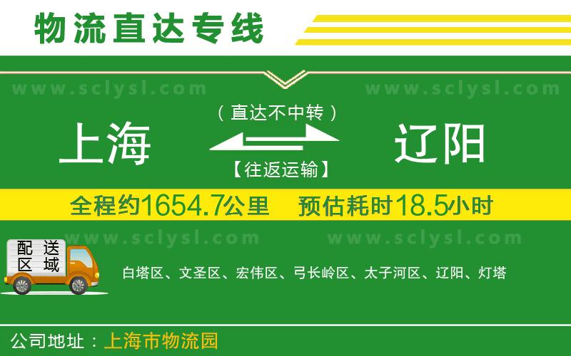 上海到遼陽物流專線