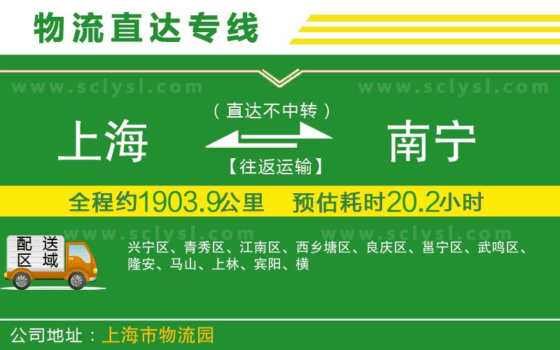 上海到南寧物流專線