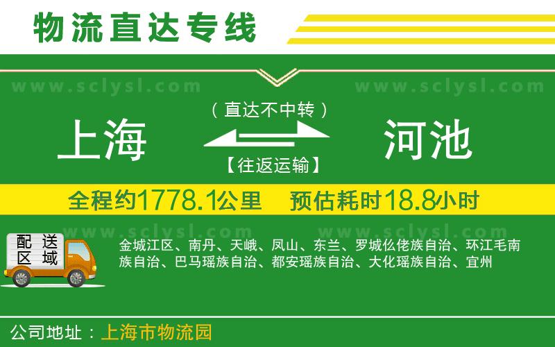 上海到河池物流專線