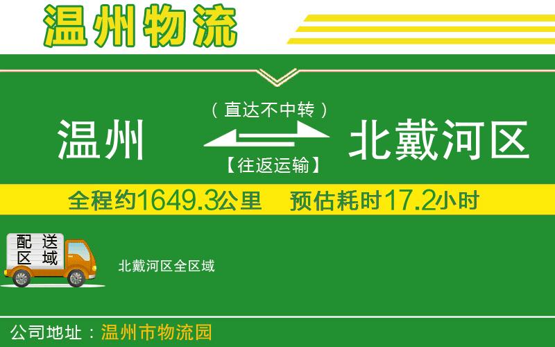 溫州到北戴河區(qū)貨運(yùn)公司