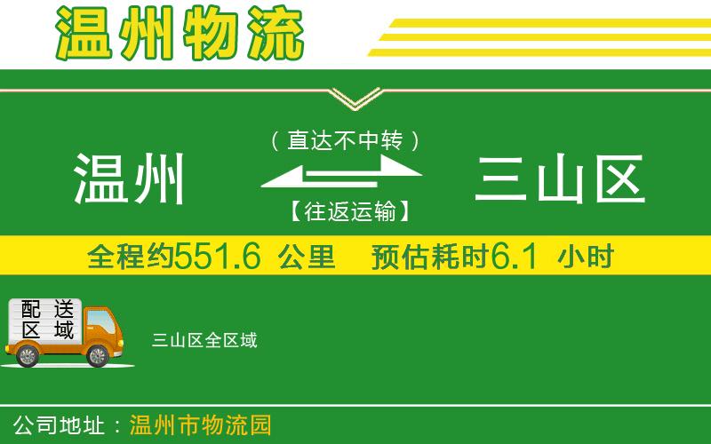 溫州到三山區(qū)貨運(yùn)專線